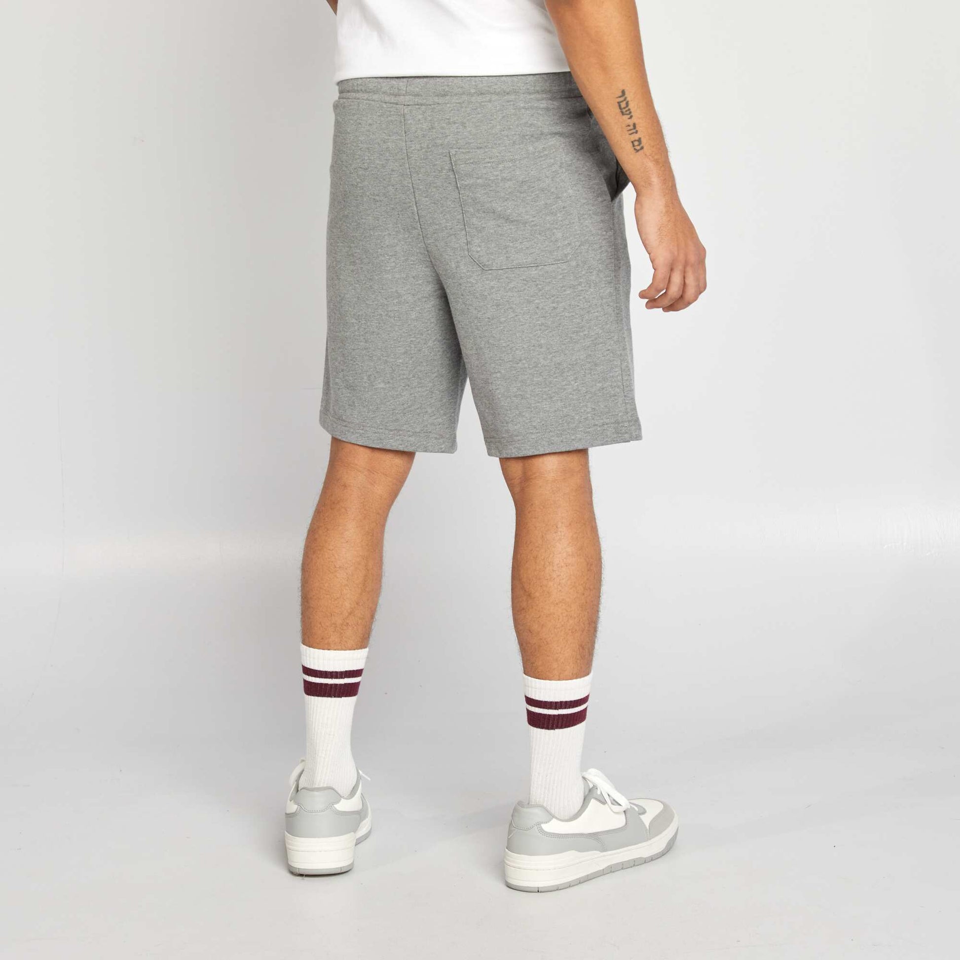 Lightweight sweatshirt fabric Bermuda shorts GREY