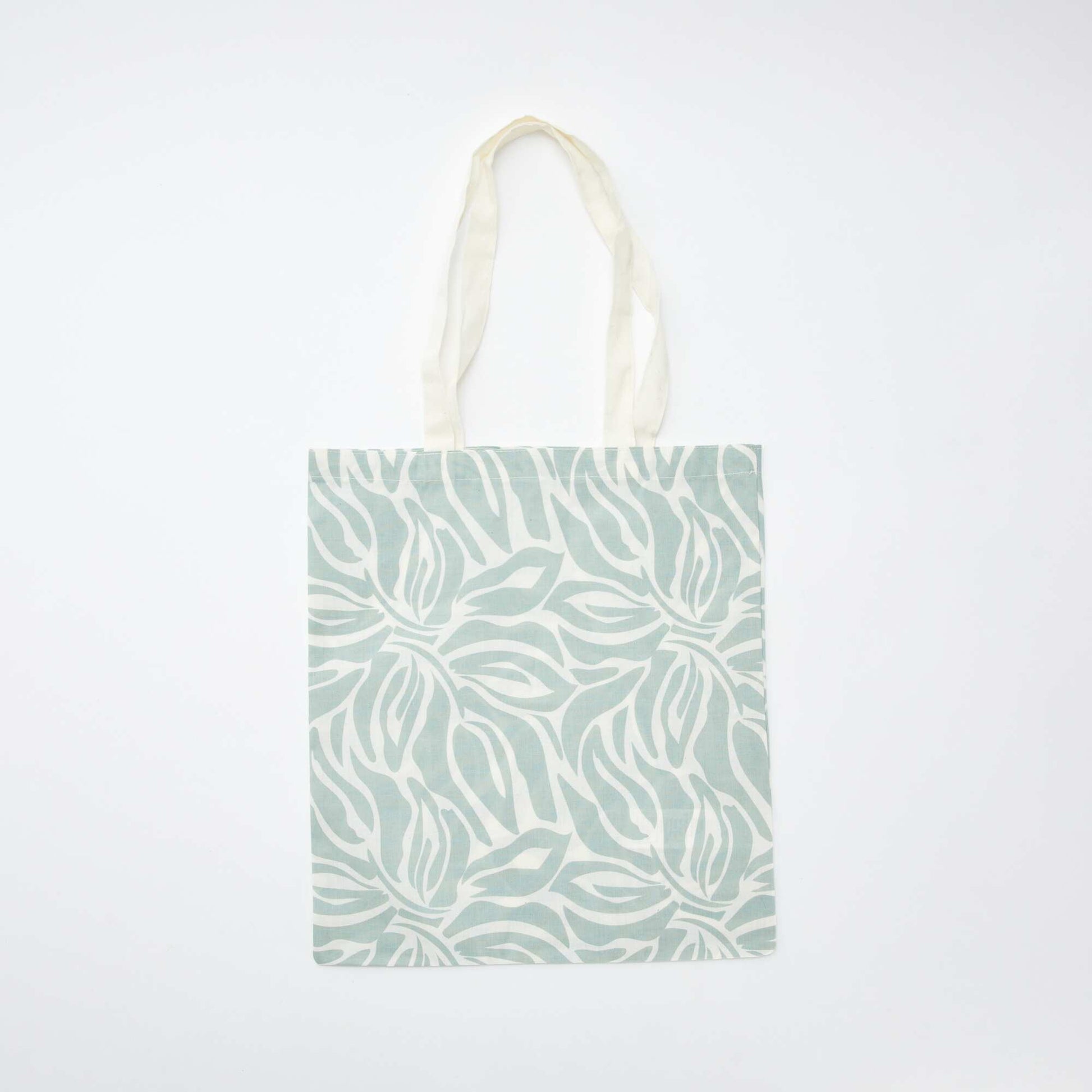 Printed tote bag BLUE