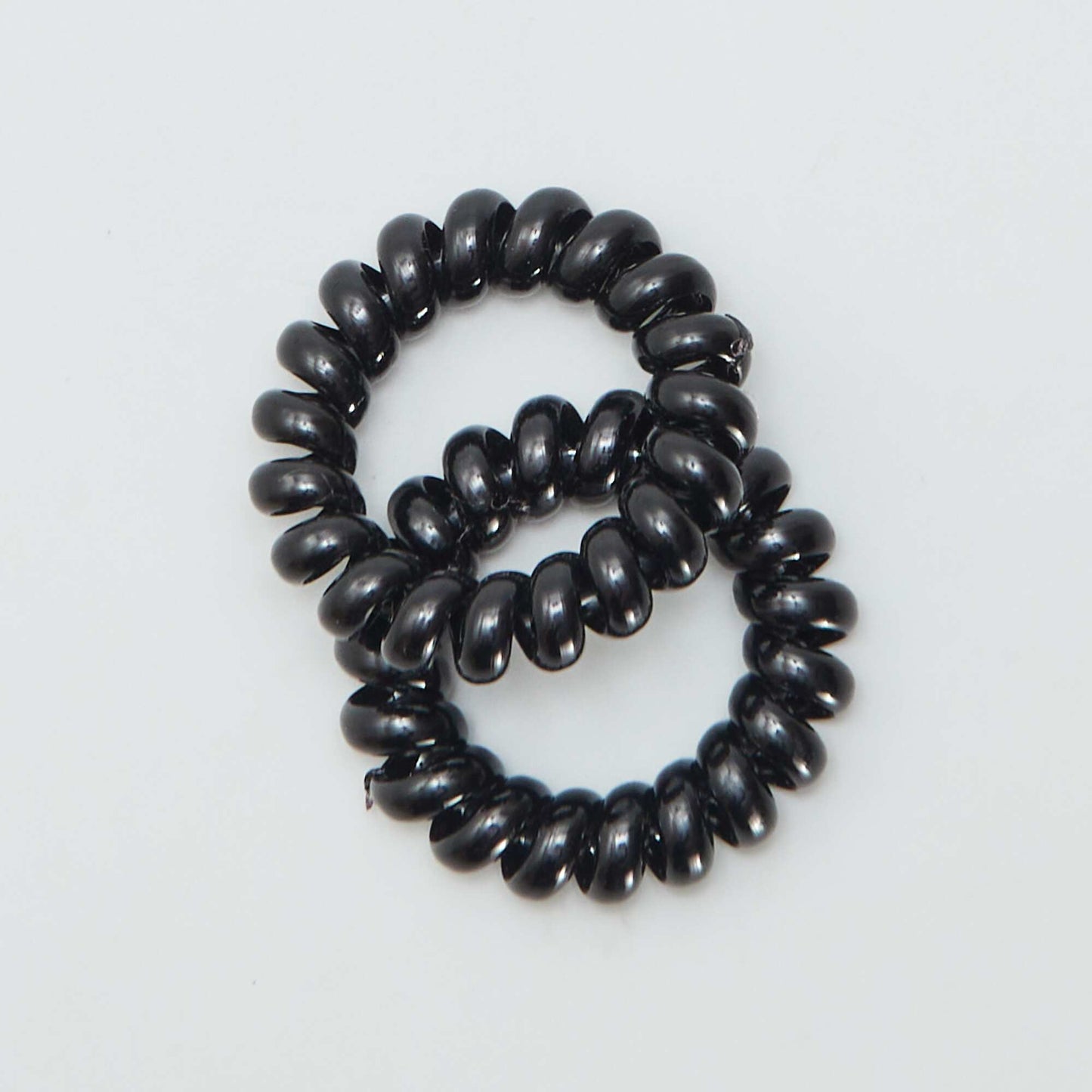 6-Pack of Twisted Hair Ties BLACK