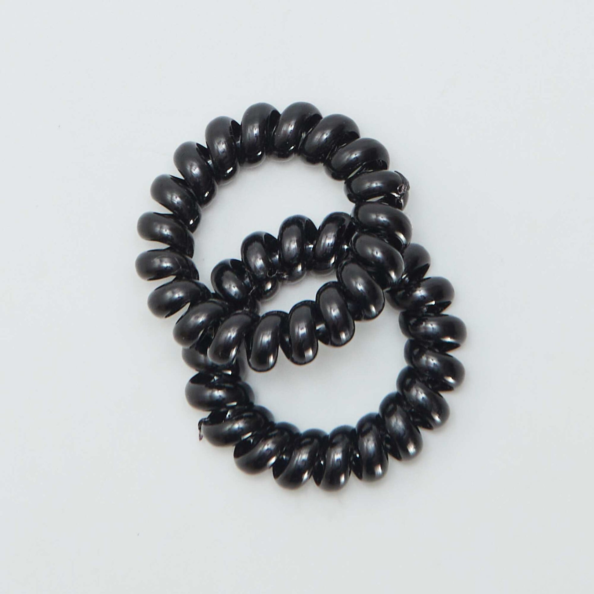 6-Pack of Twisted Hair Ties BLACK