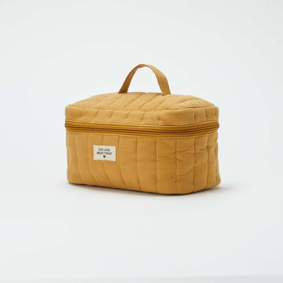 Cotton gauze vanity case YELLOW