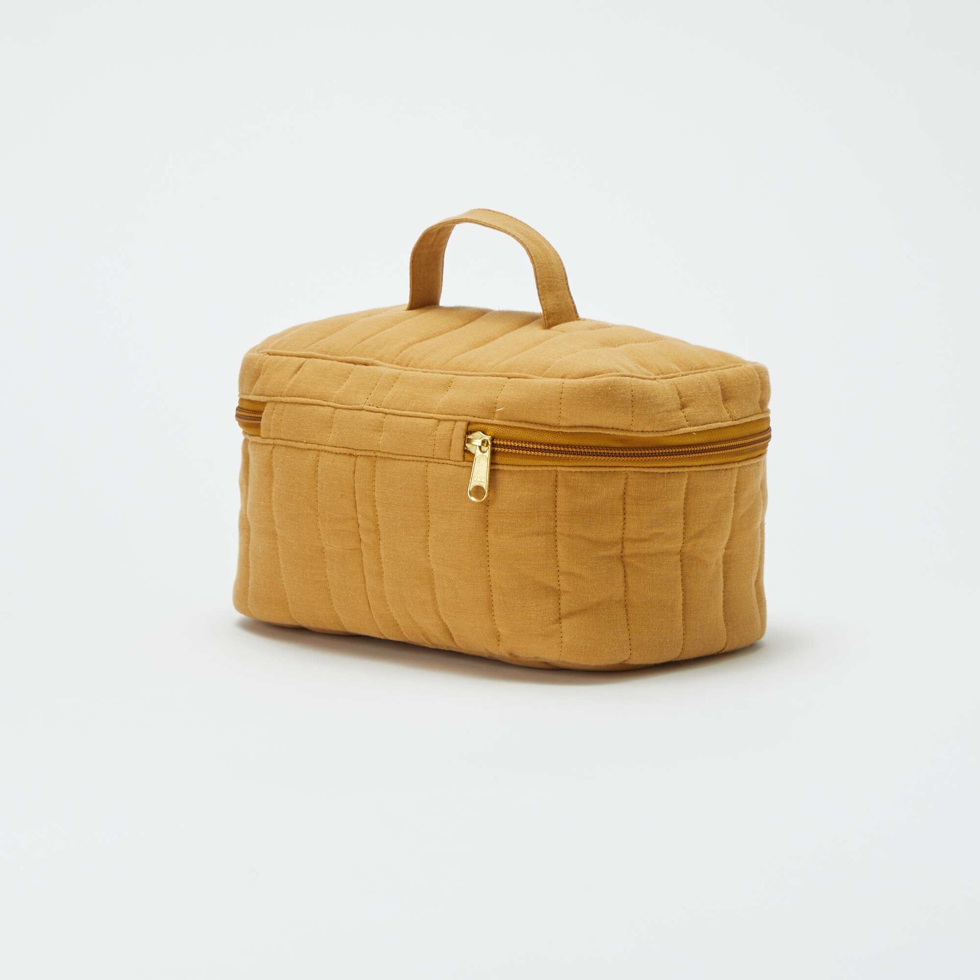 Cotton gauze vanity case YELLOW