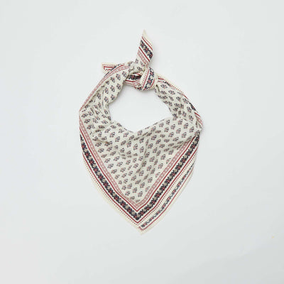 Large printed scarf WHITE