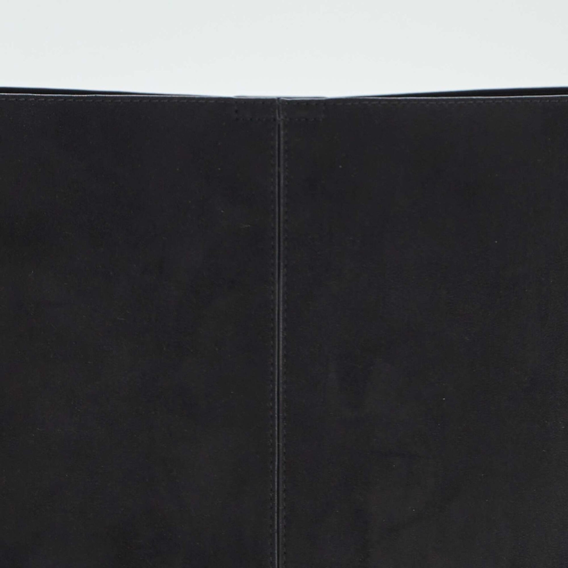 Dual-fabric bucket bag BLACK