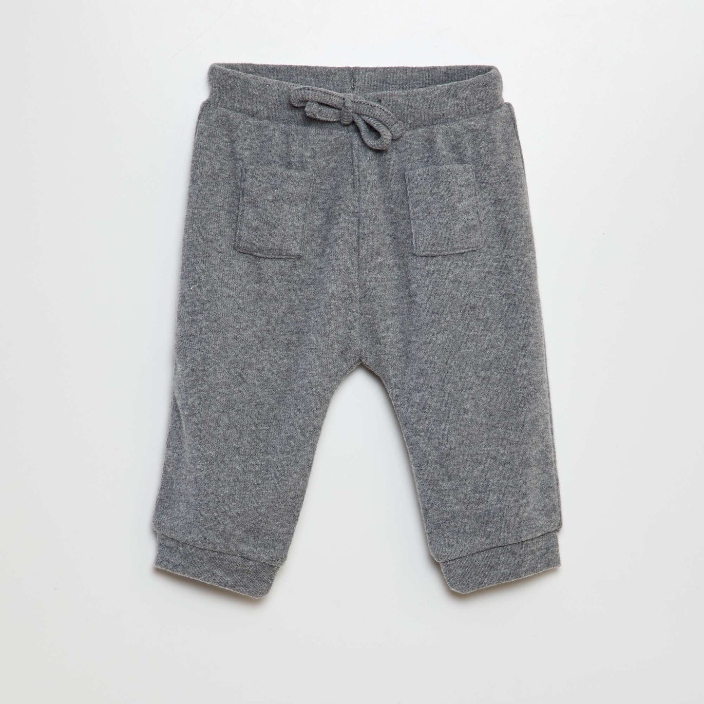 Plush knit trousers GREY