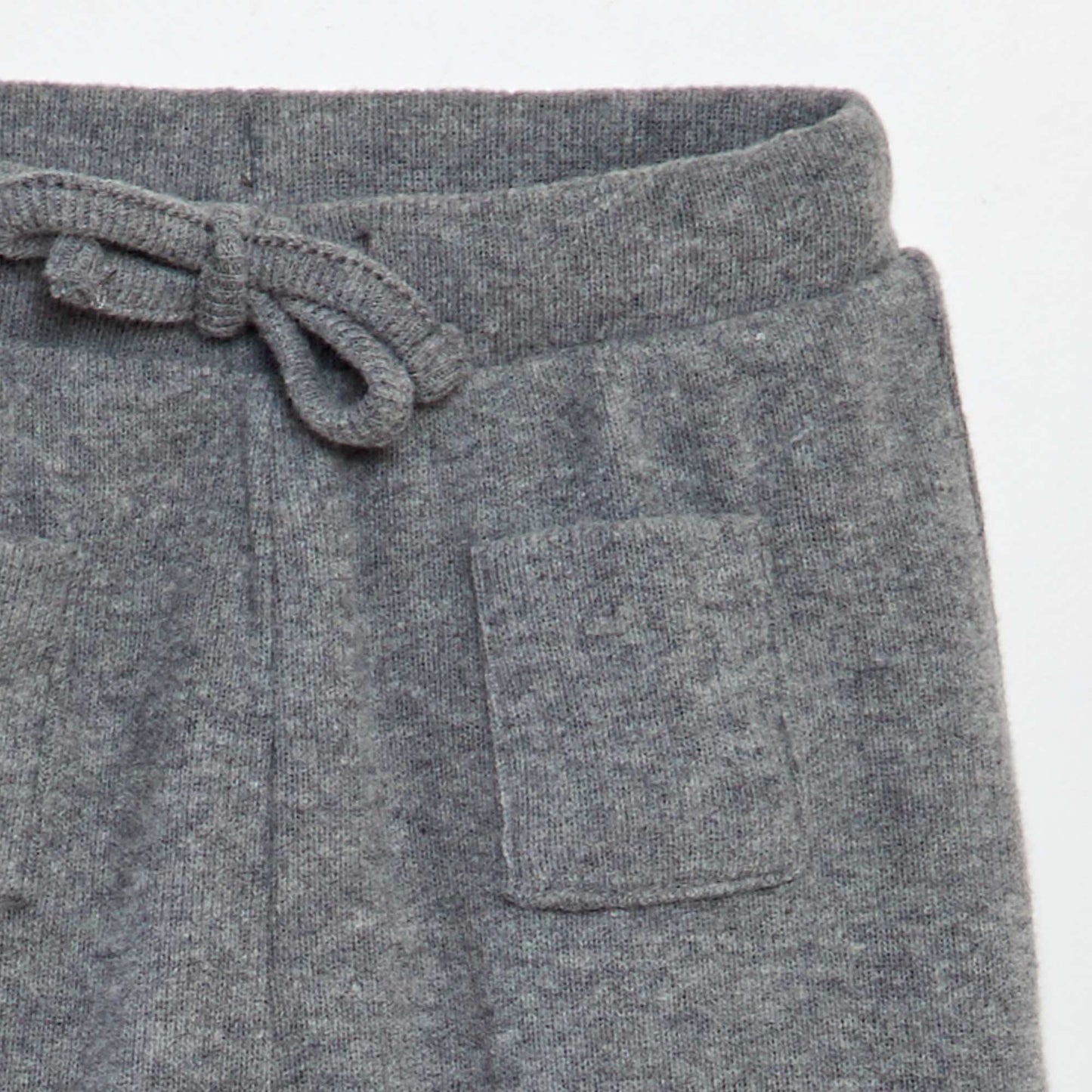 Plush knit trousers GREY