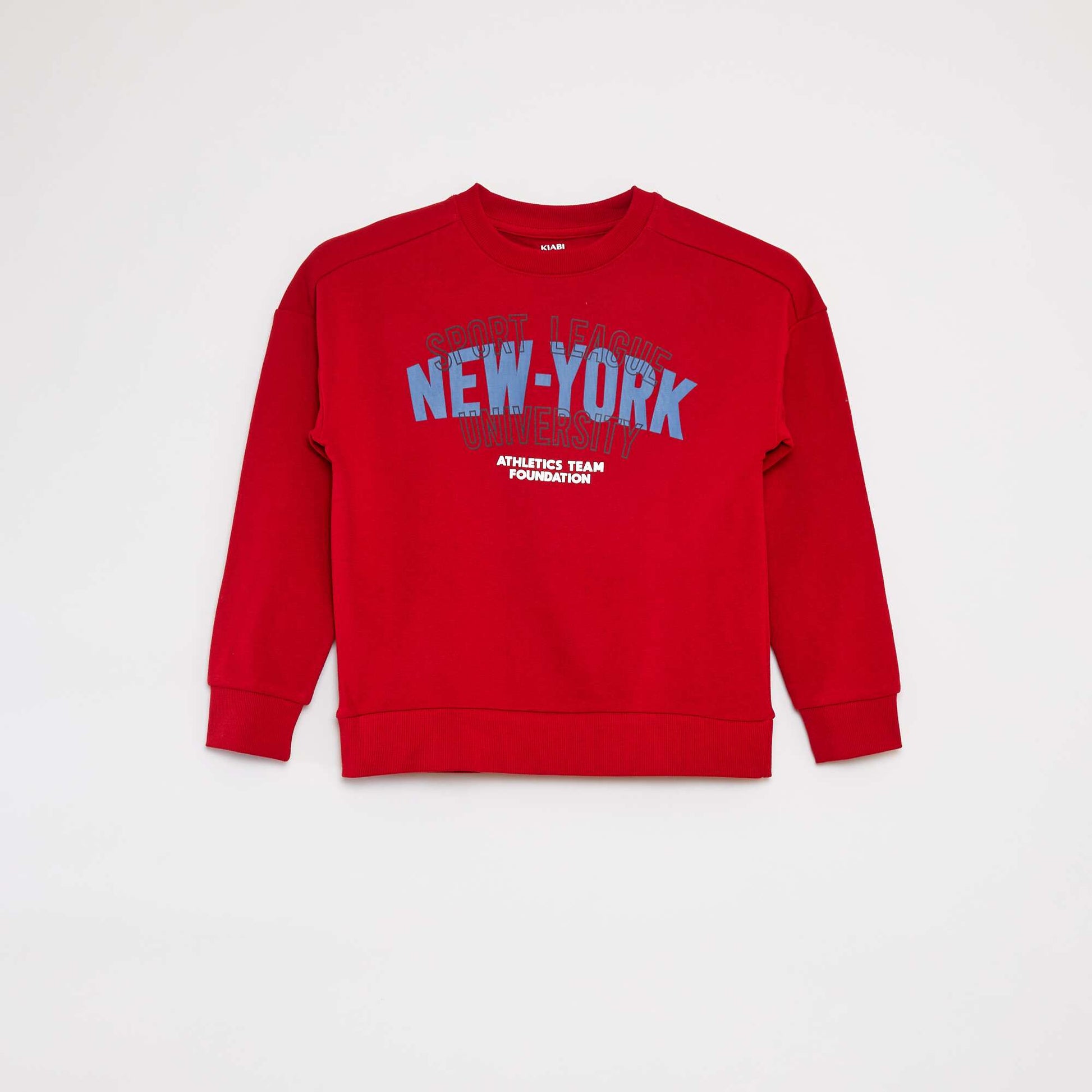 Printed sweatshirt and trousers set - 2-piece set RED