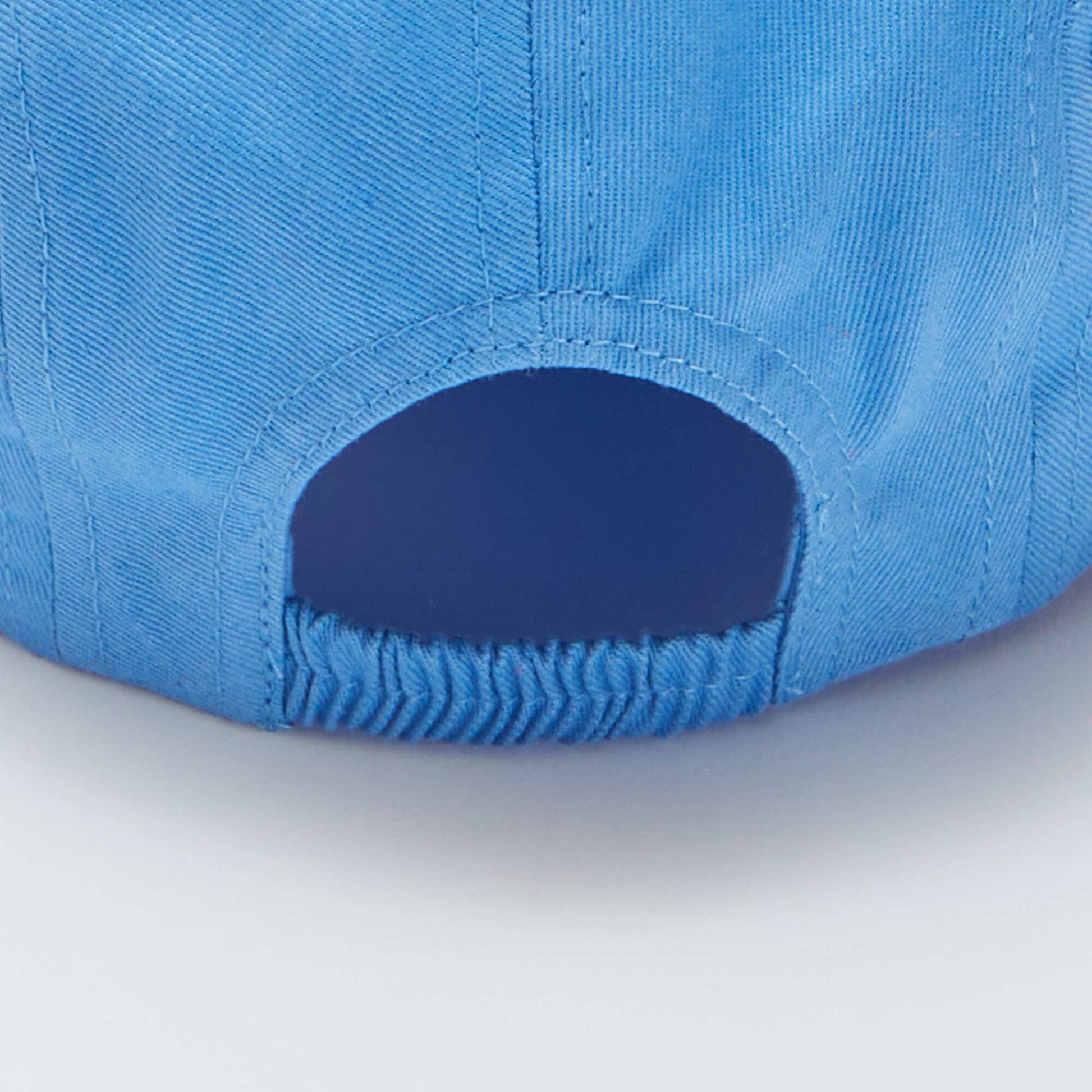 Cap with 'Stay sunny' message patch BLUE