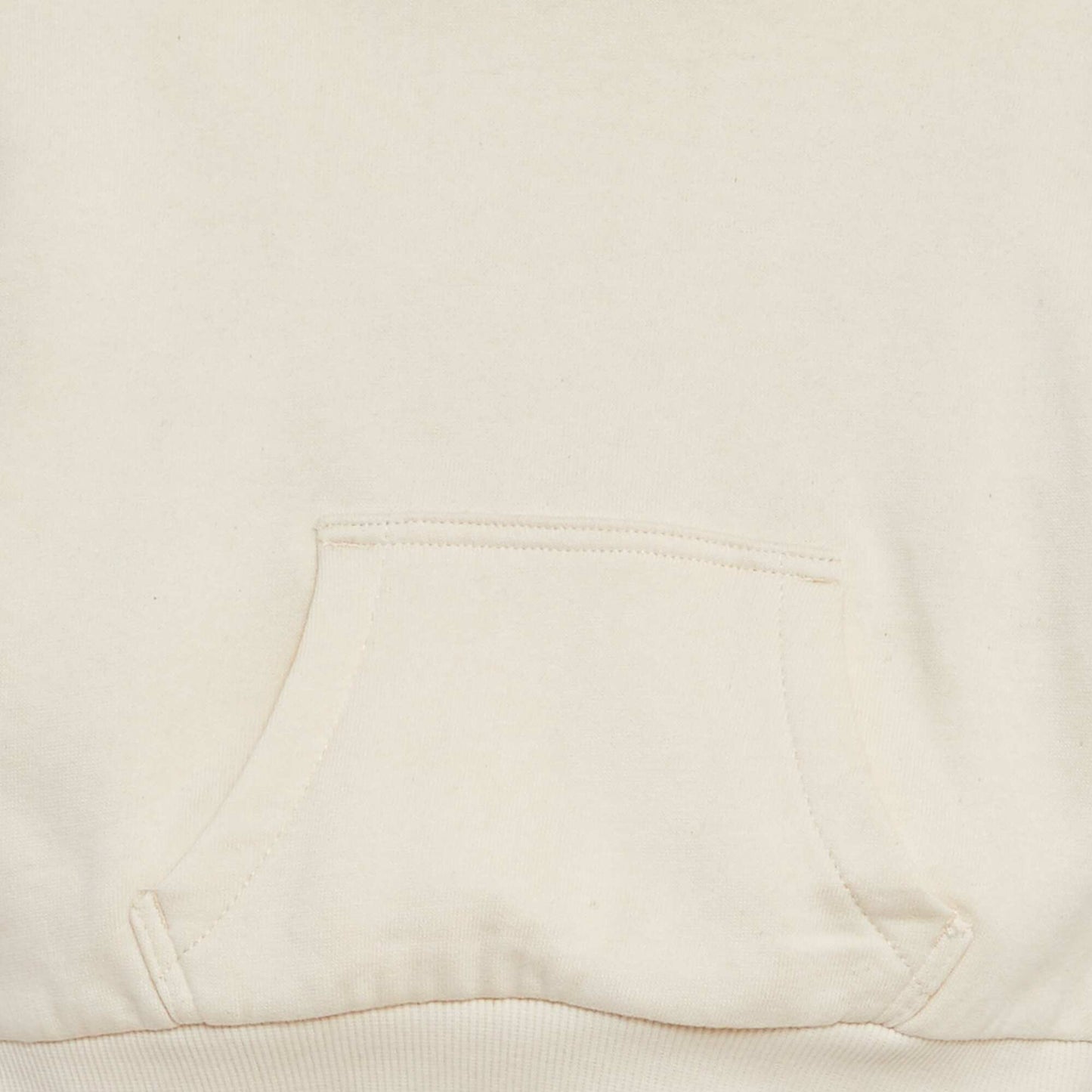 Plain sweatshirt fabric hoodie WHITE