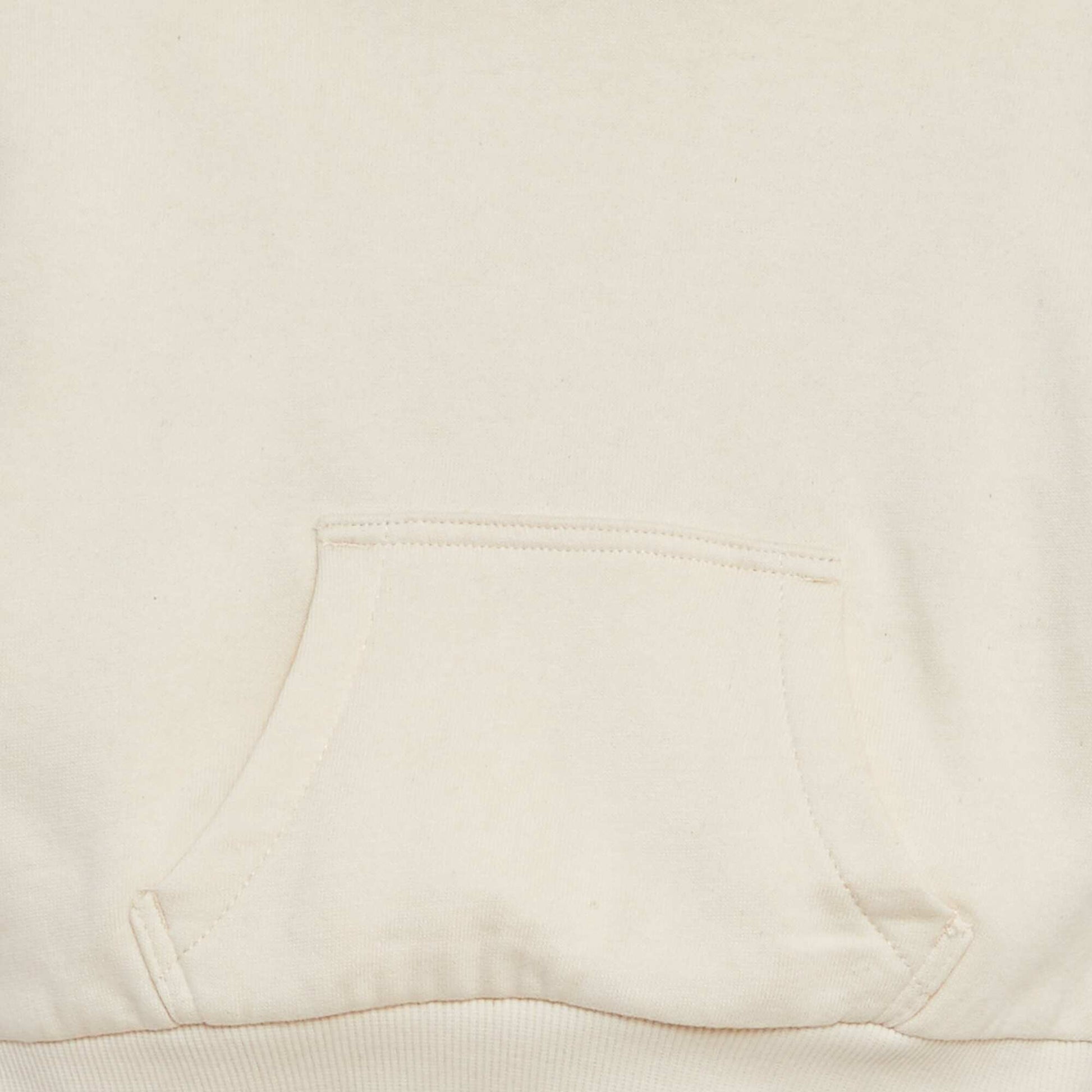 Plain sweatshirt fabric hoodie WHITE