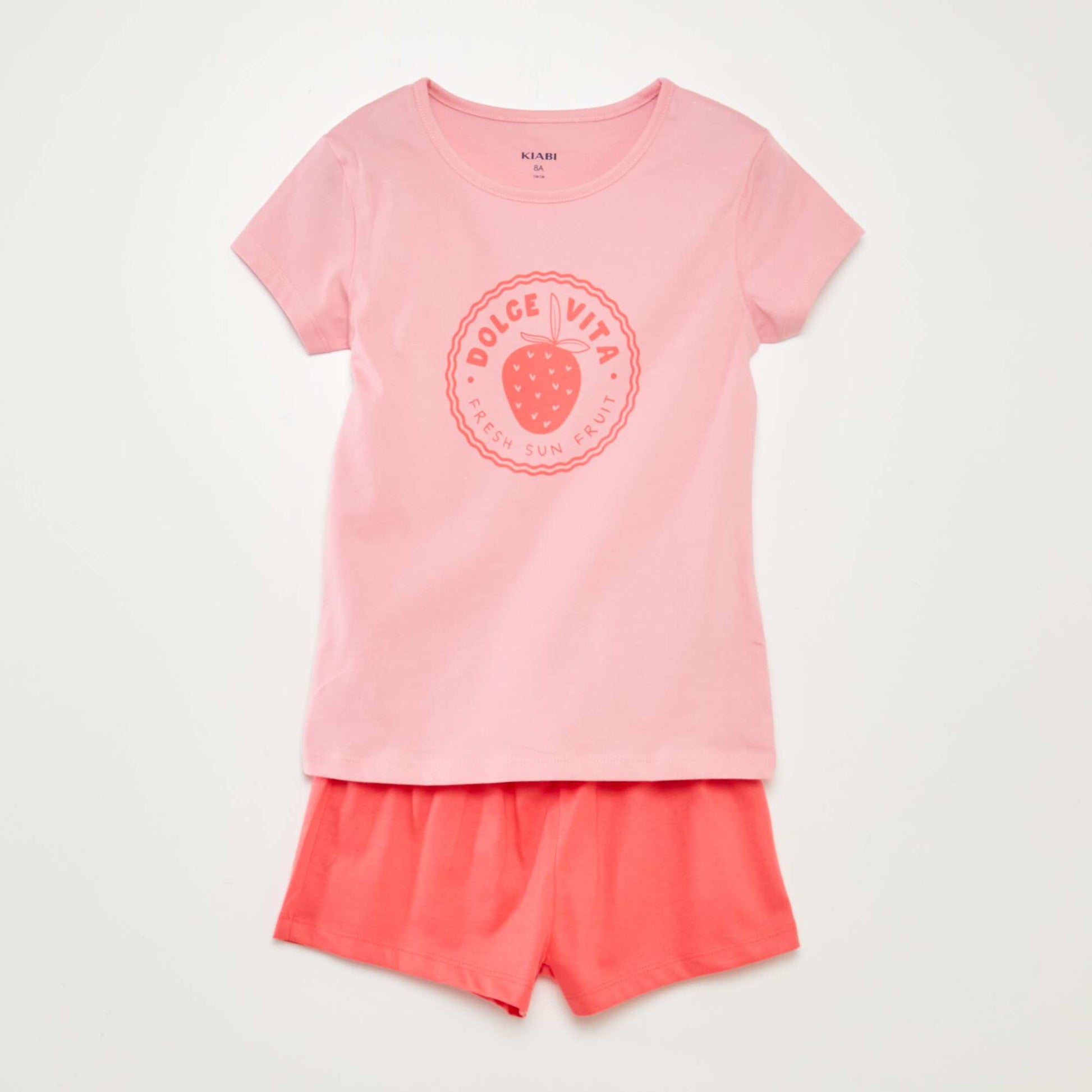 T-shirt + shorts pyjama set - 2-piece set PINK