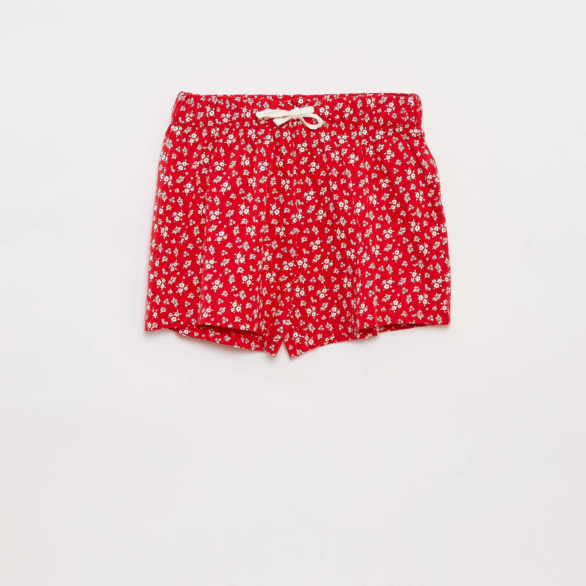 Short-sleeved T-shirt + shorts pyjama set - 2-piece set RED