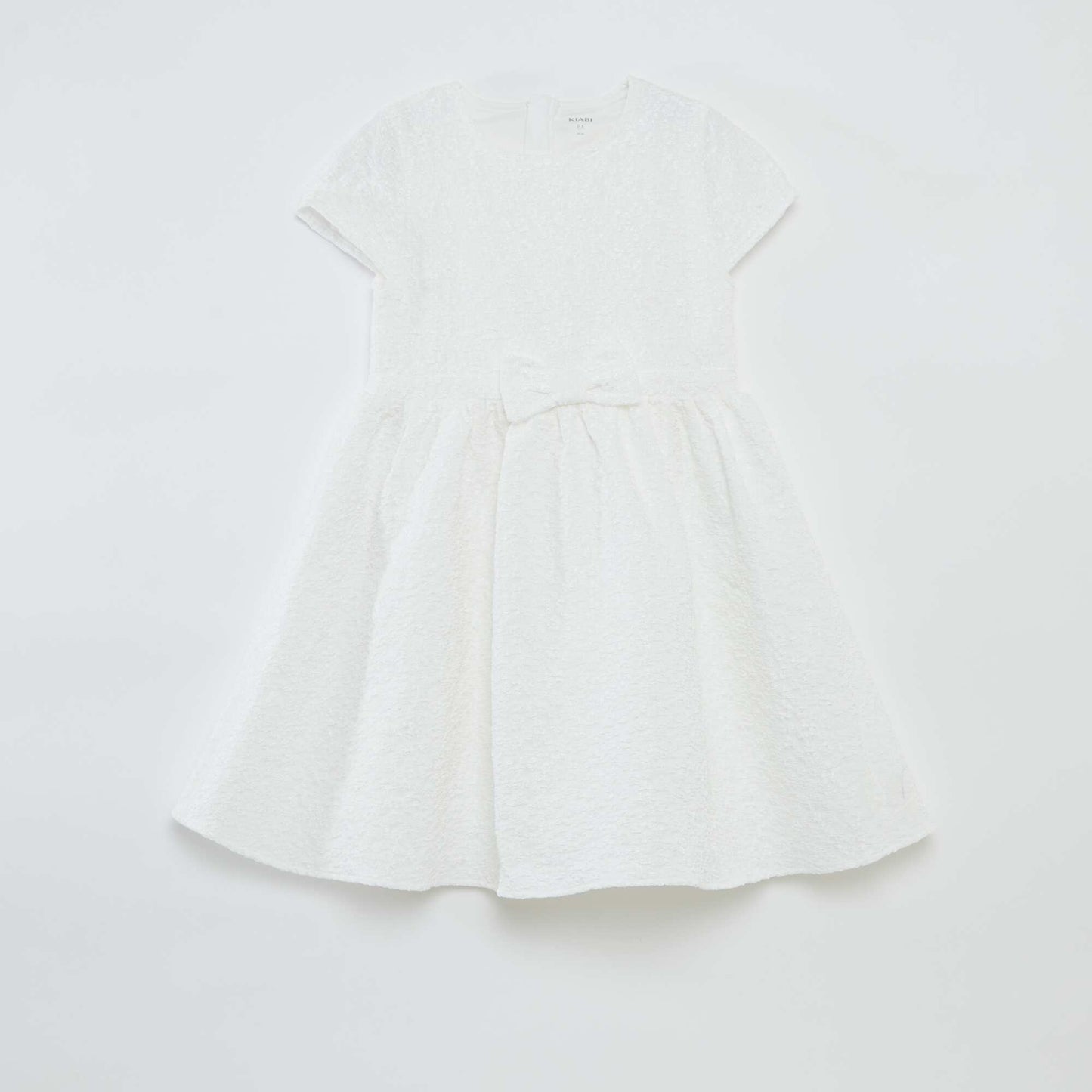Jacquard party dress WHITE
