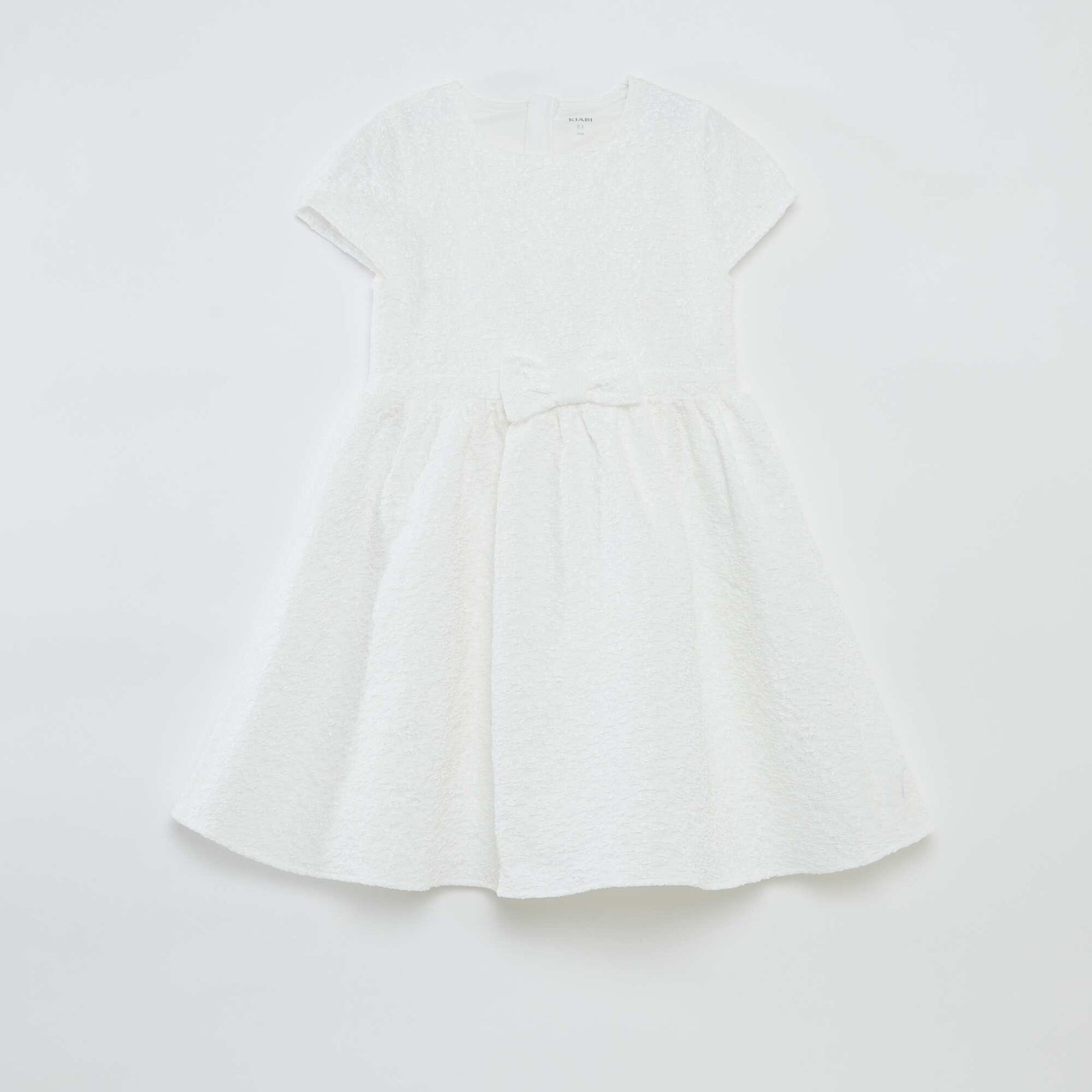Jacquard party dress WHITE