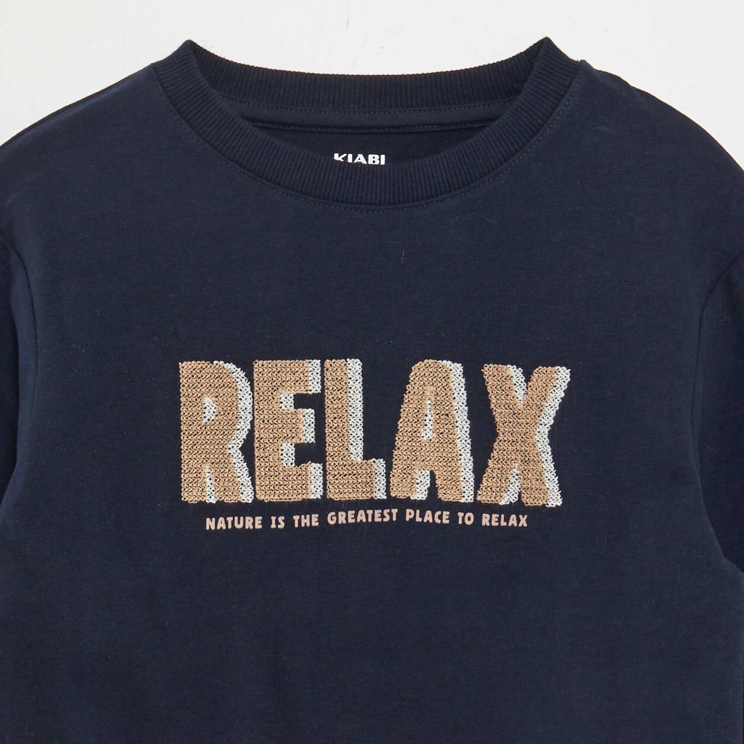 قميص جيرسي ثقيل الوزن باللون الأزرق