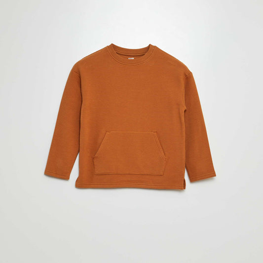 Ottoman T-shirt BROWN