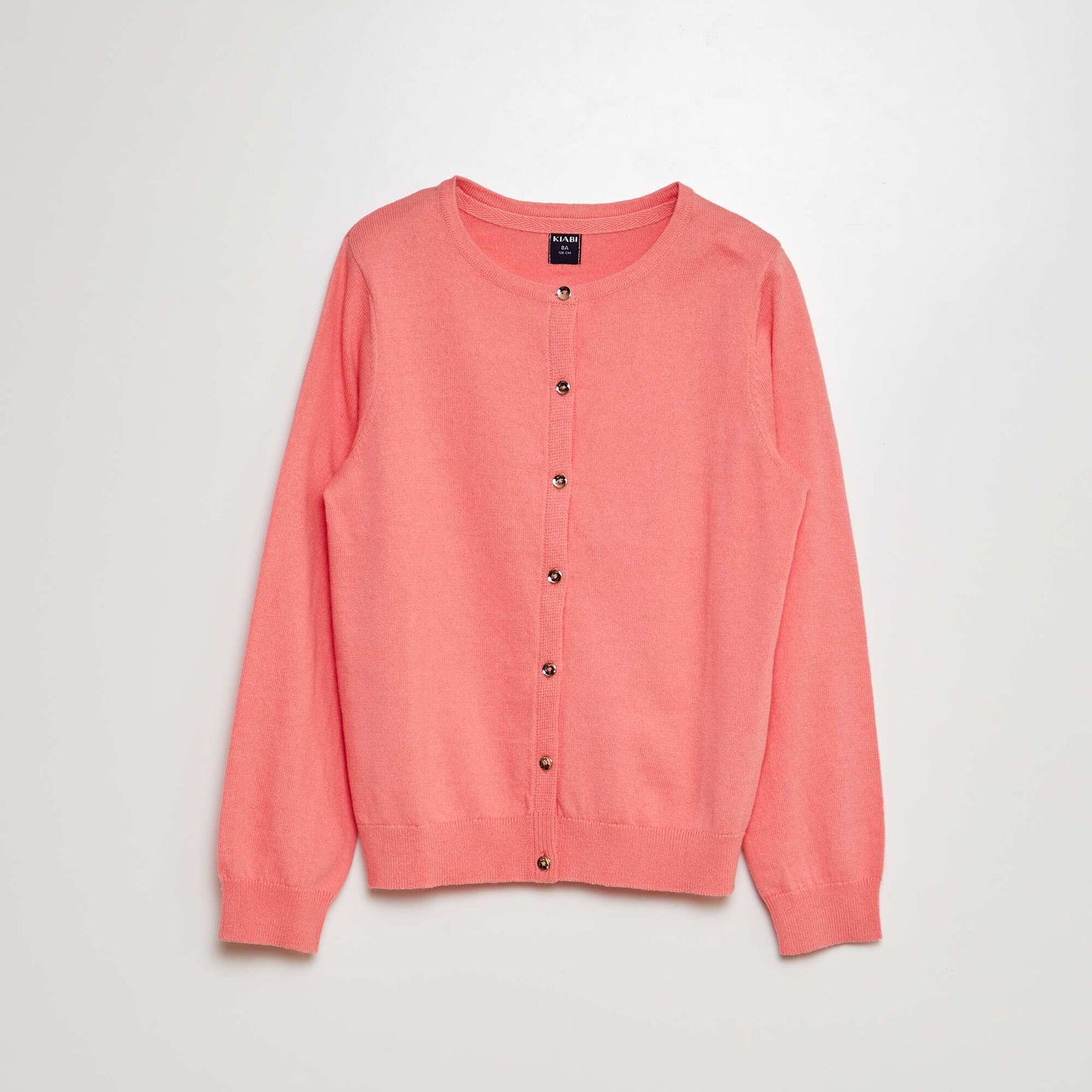 Plain knit cardigan PINK