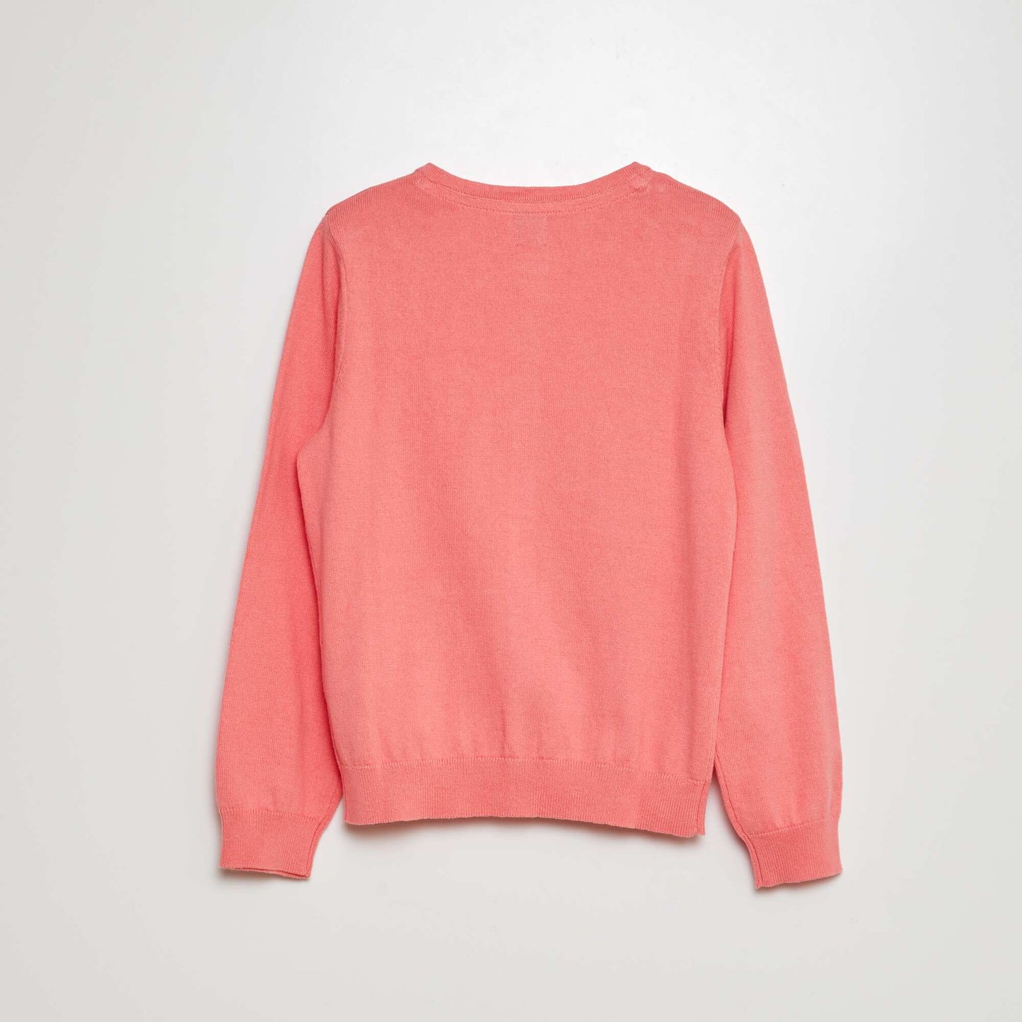 Plain knit cardigan PINK