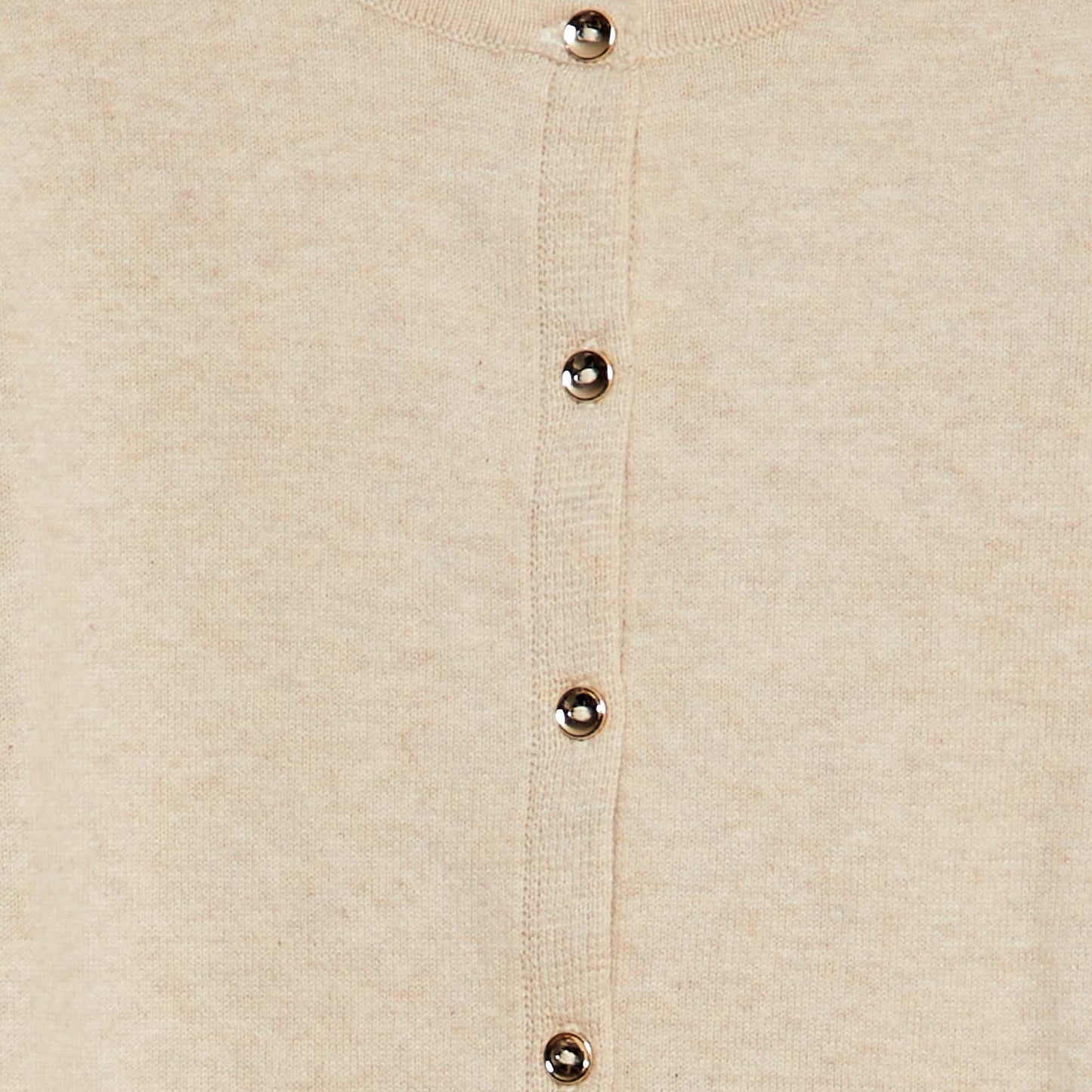 Plain knit cardigan BEIGE