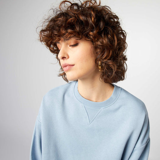 Plain sweatshirt BLUE