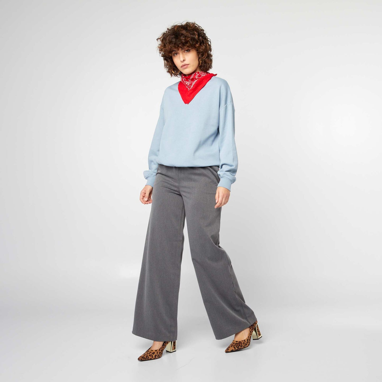 Plain sweatshirt BLUE