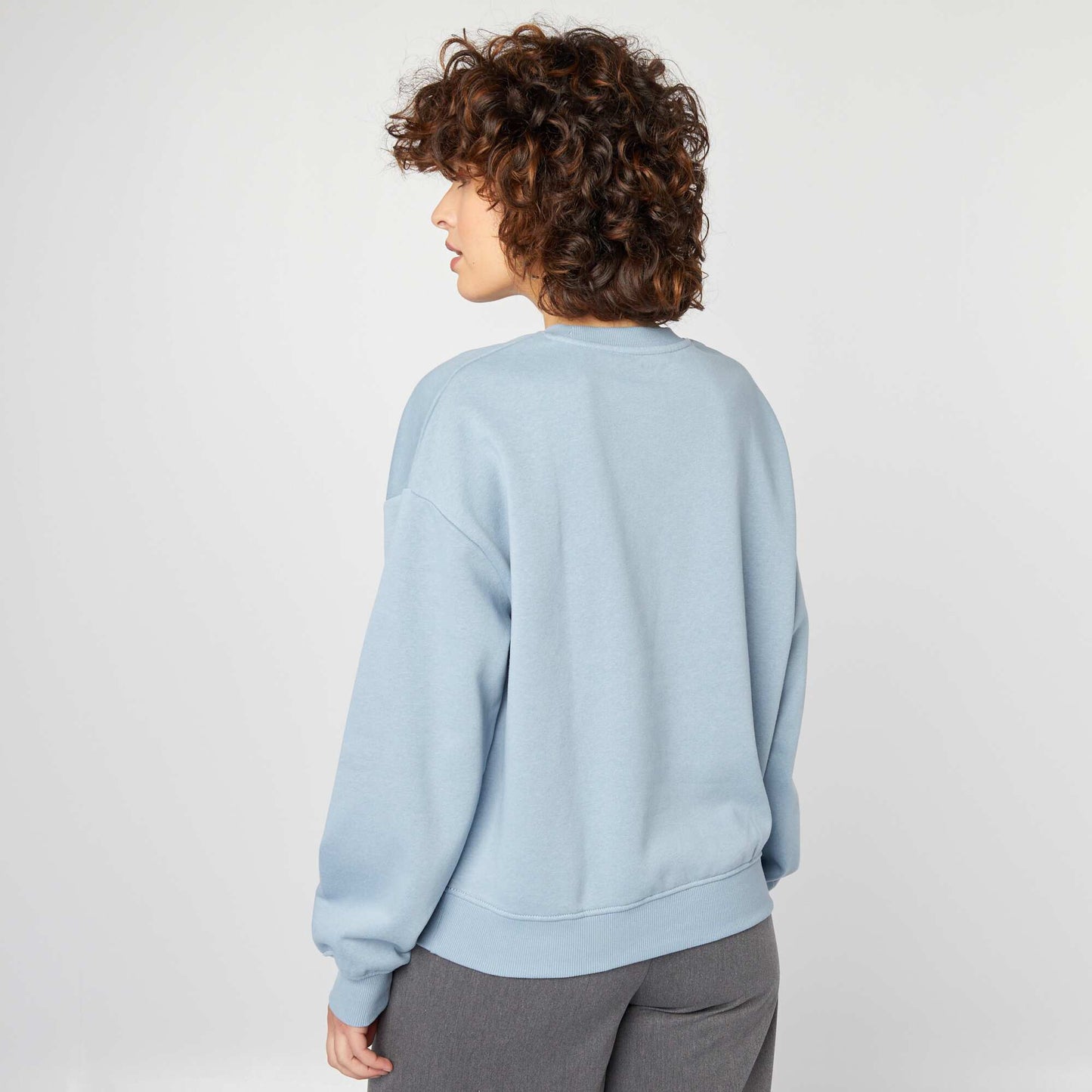 Plain sweatshirt BLUE