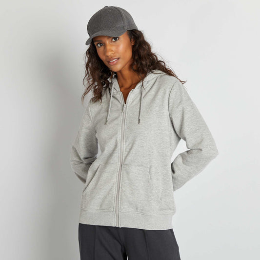 Zip-up hoodie GREY