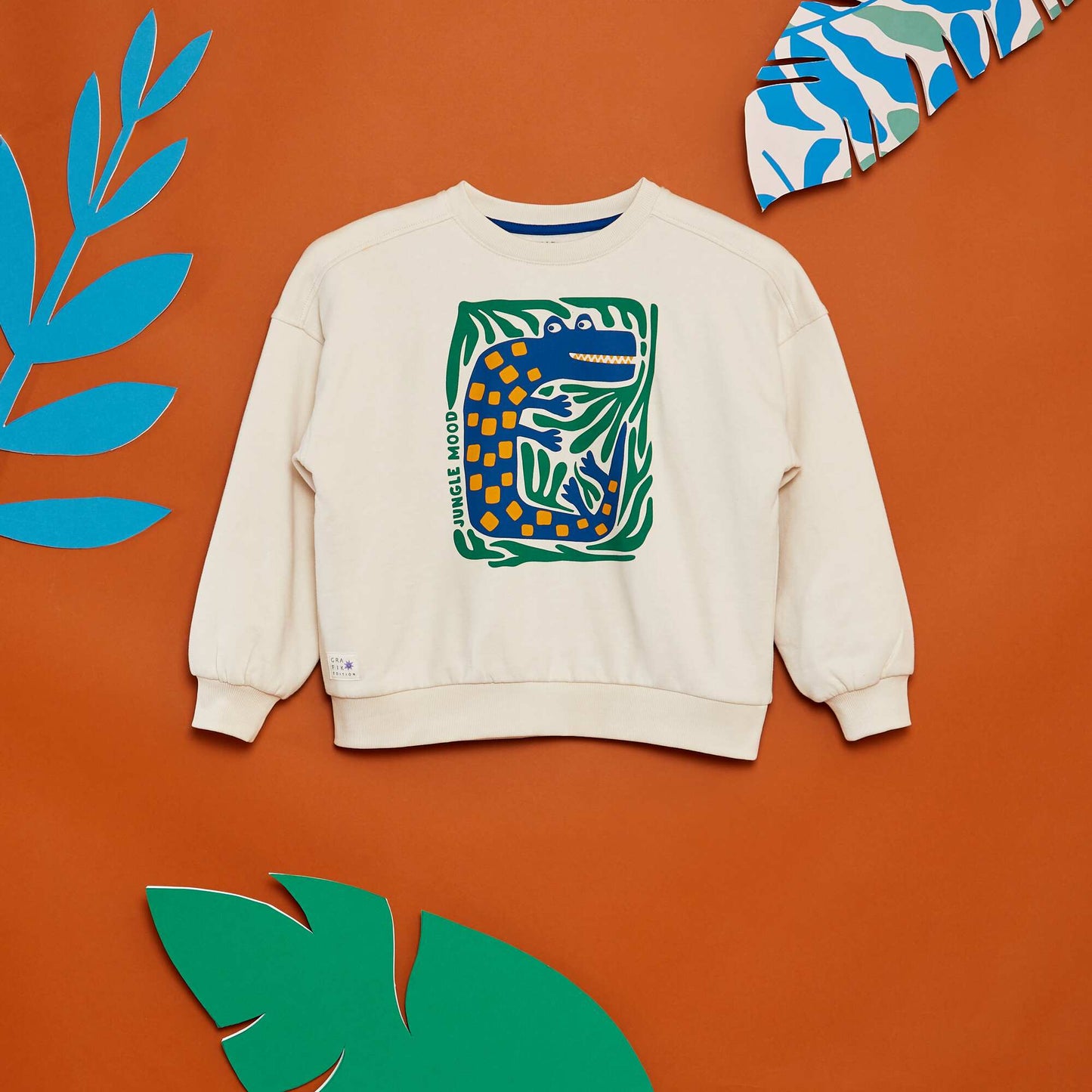 Printed sweatshirt - Grafik Edition WHITE