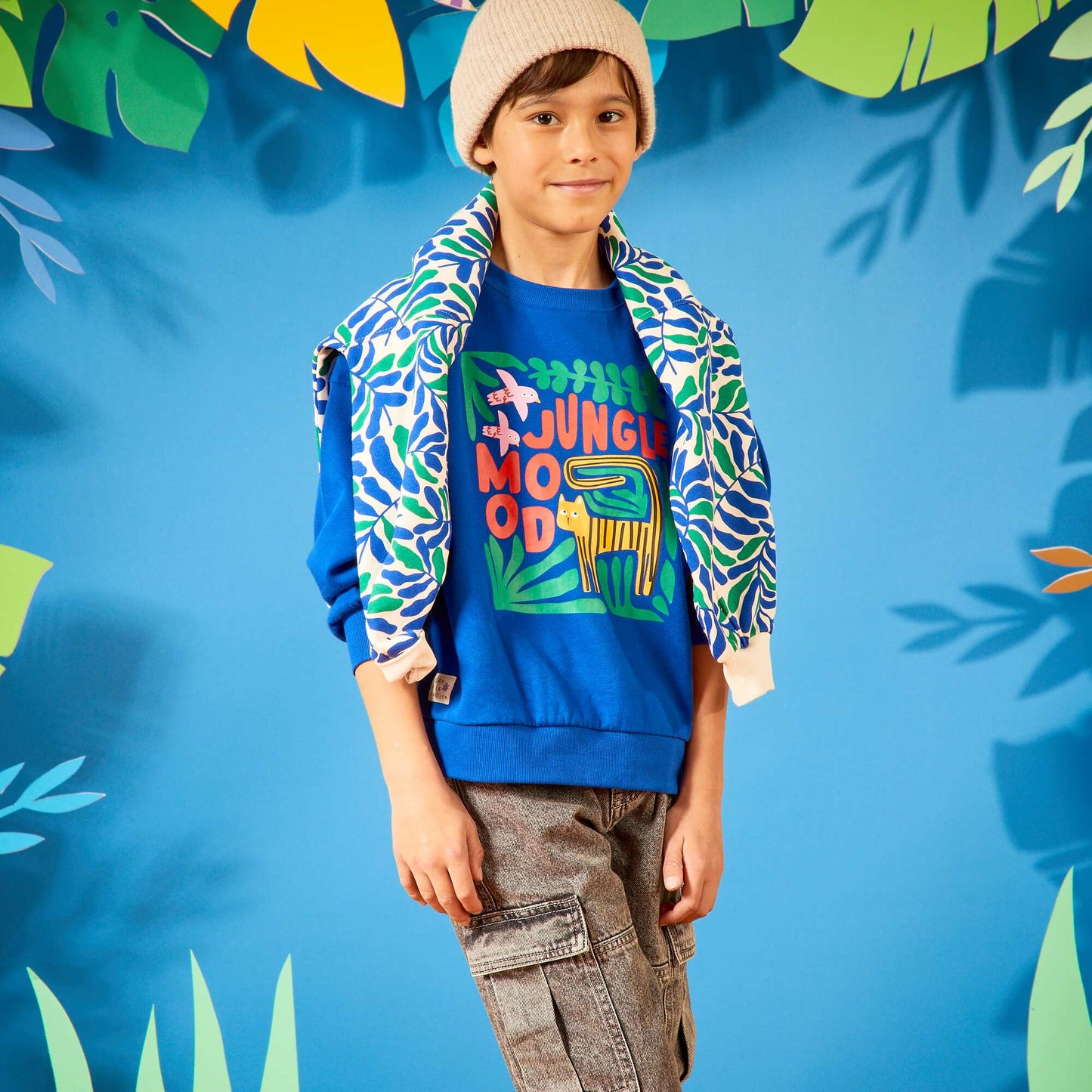 Printed sweatshirt - Grafik Edition BLUE