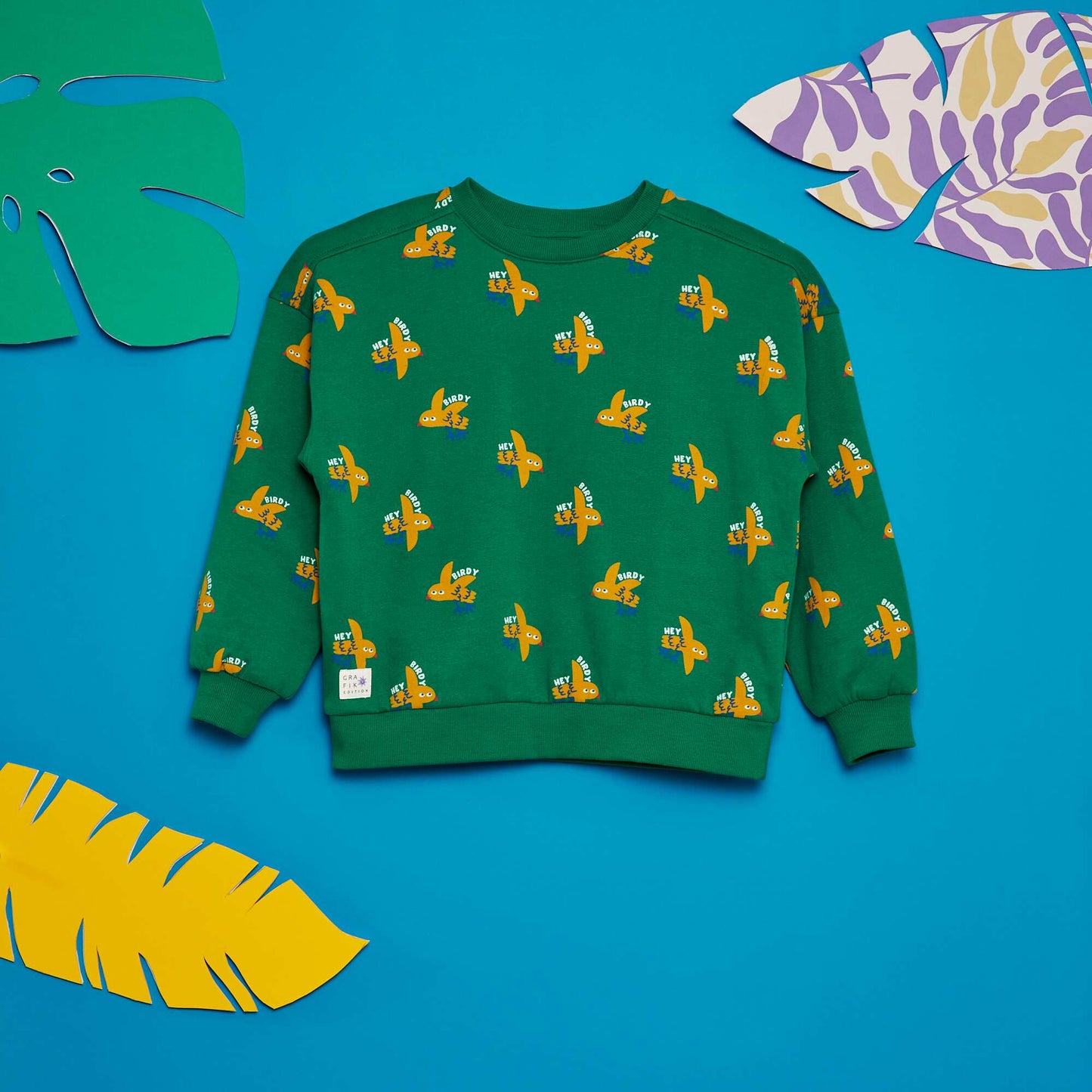 Printed sweatshirt - Grafik Edition GREEN