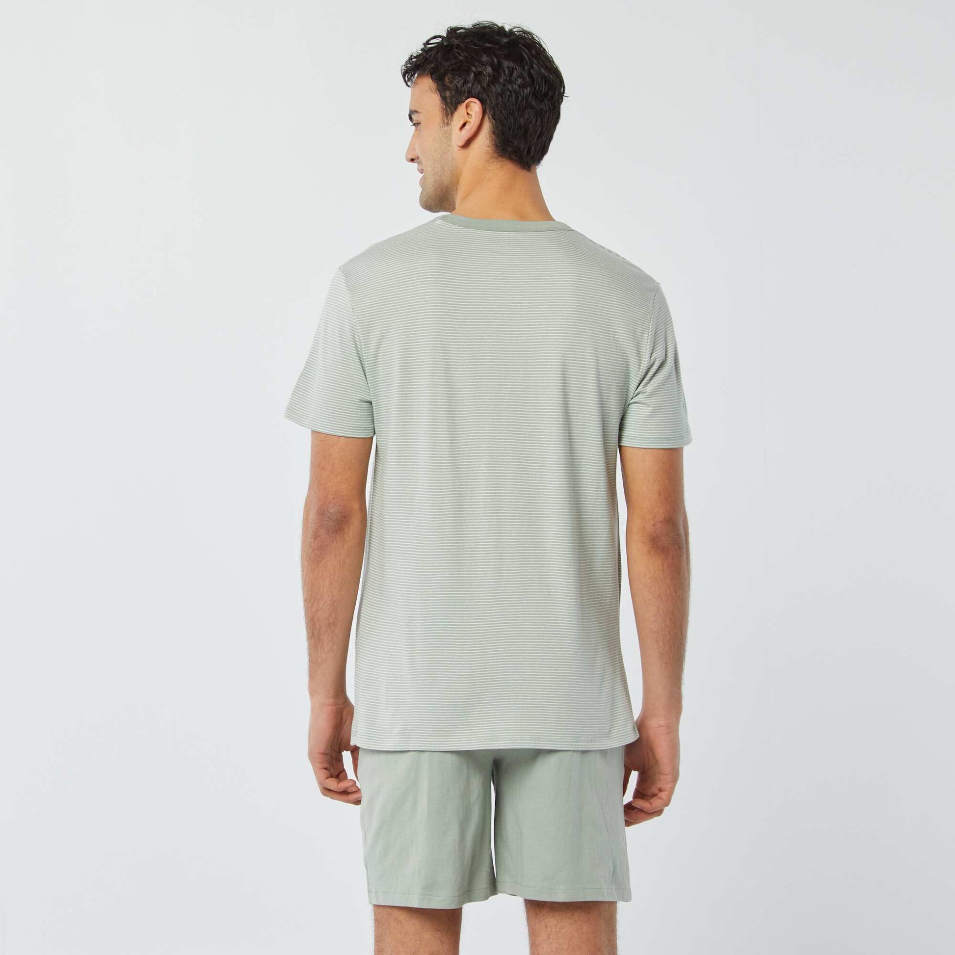 T-shirt and shorts pyjama set - 2 pockets GREEN