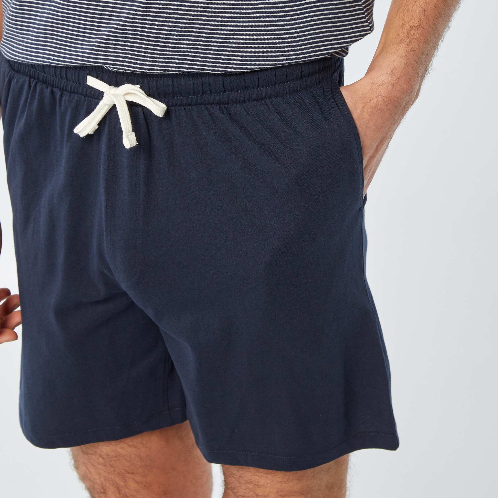 T-shirt and shorts pyjama set - 2 pockets BLUE