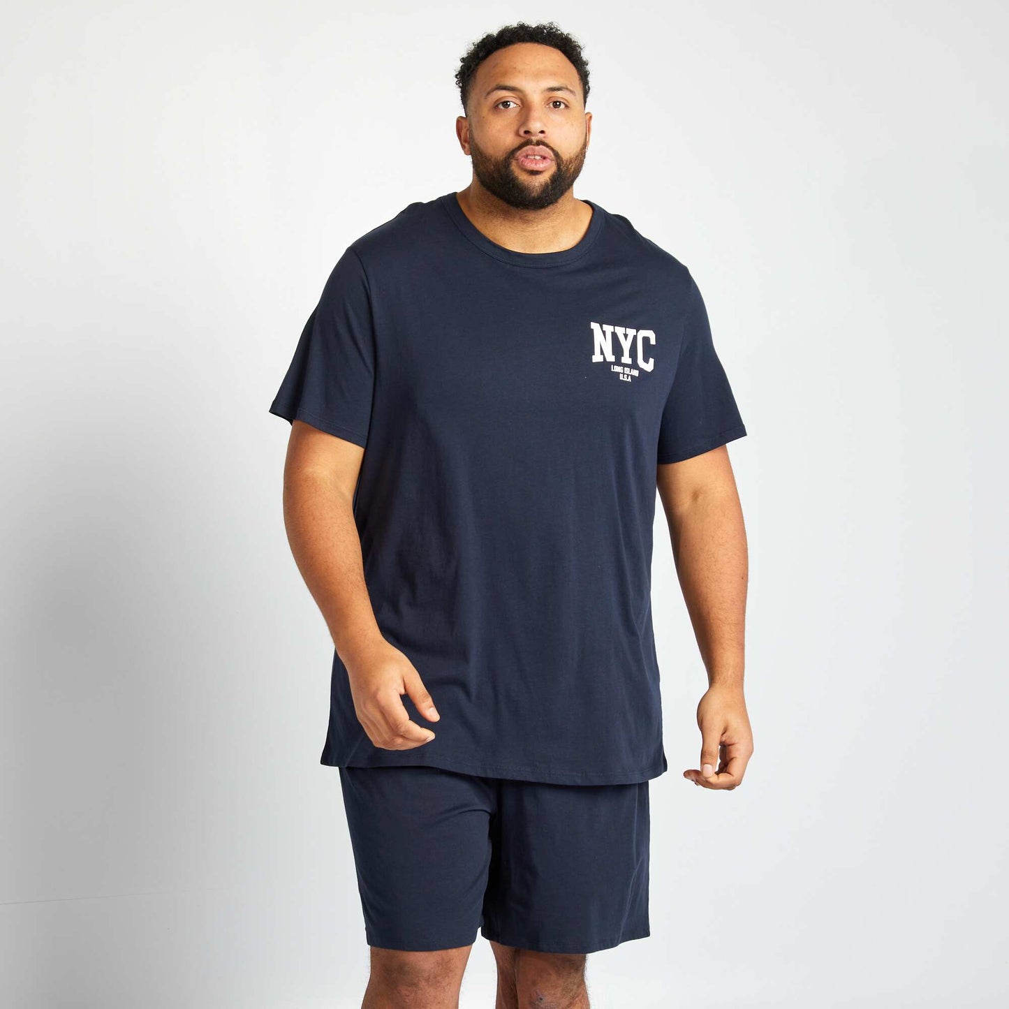 T-shirt and shorts pyjama set - 2-piece set BLUE