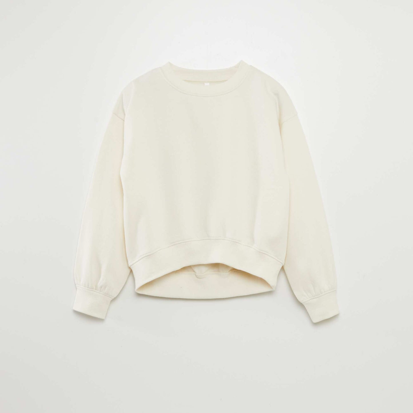 Plain sweatshirt BEIGE