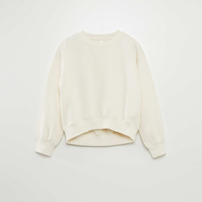 Plain sweatshirt BEIGE