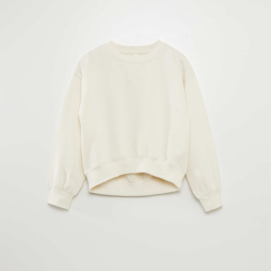 Plain sweatshirt BEIGE