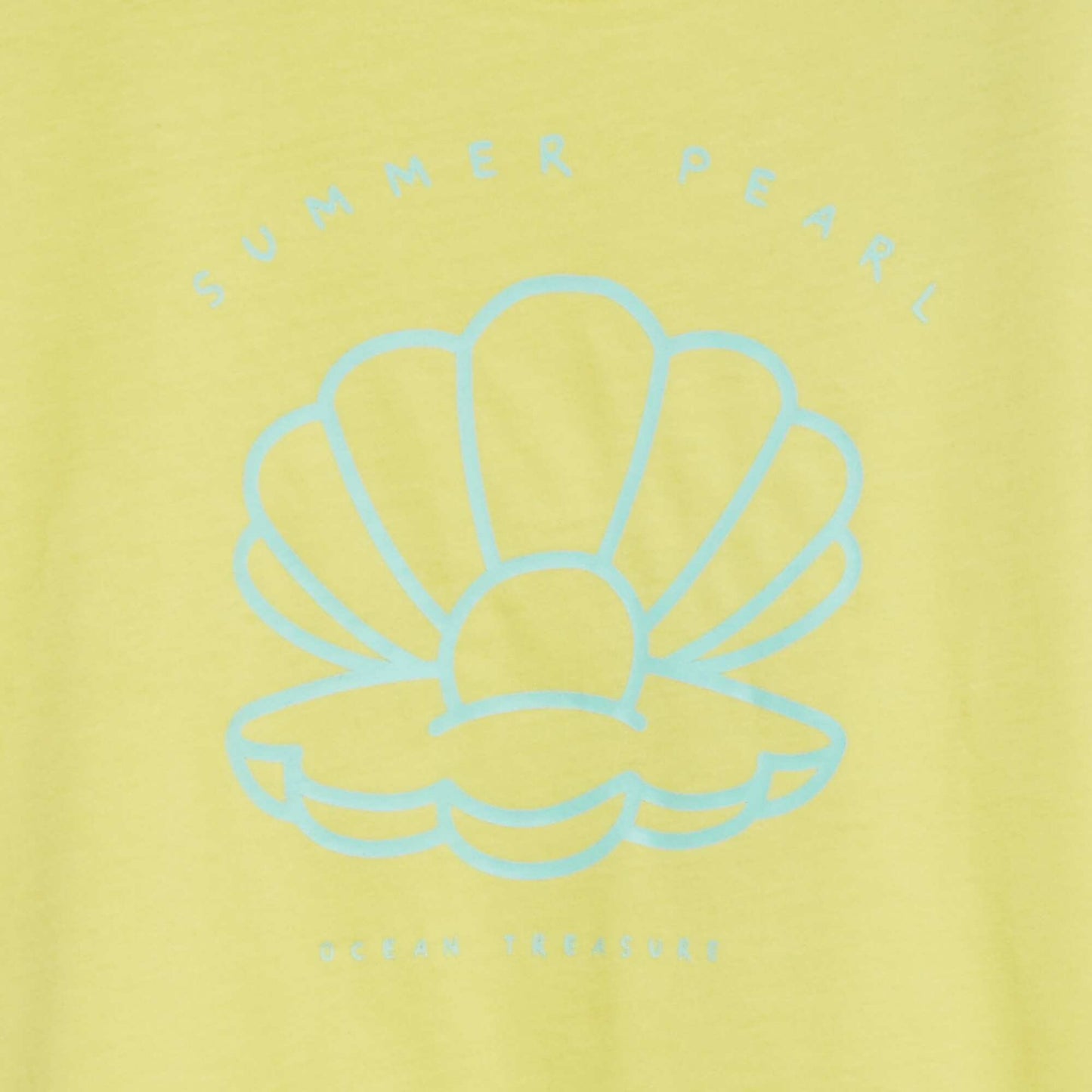 Printed jersey knit T-shirt YELLOW