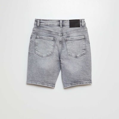 Denim Bermuda shorts GREY