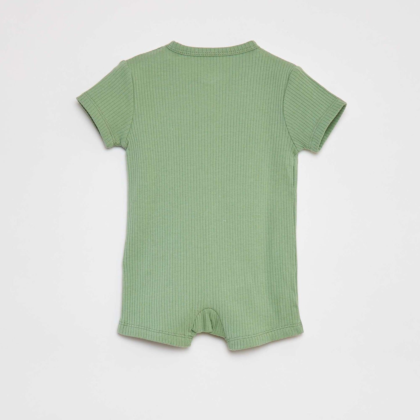 Lightweight zip-up sleepsuit GREEN