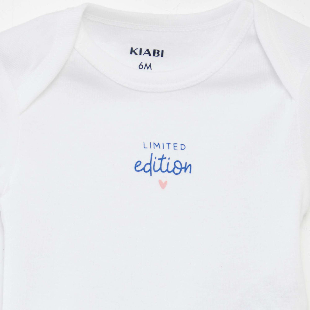 Pack of 3 Printed Cotton Bodysuits WHITE