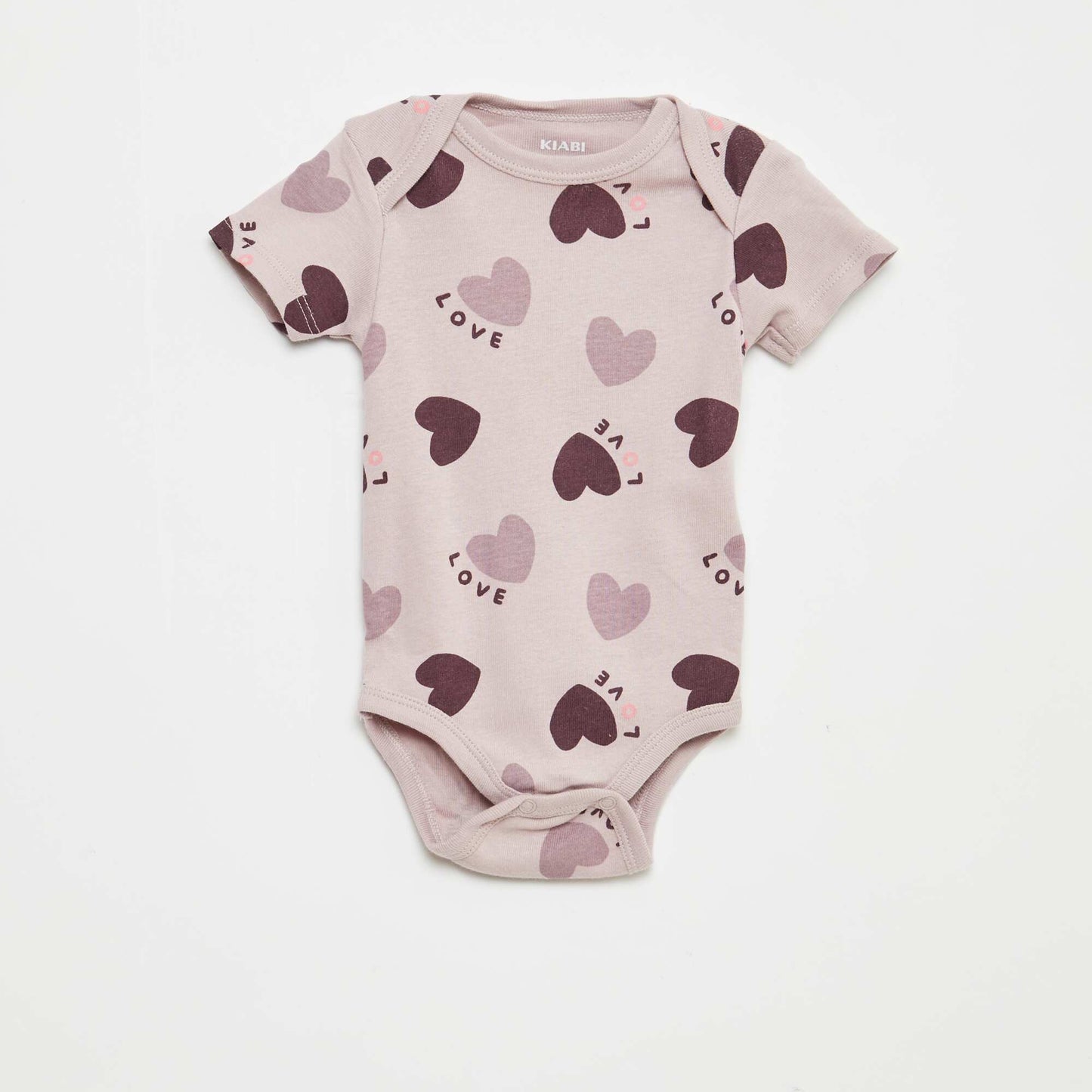 Printed Cotton Bodysuits - 3-Pack PURPLE