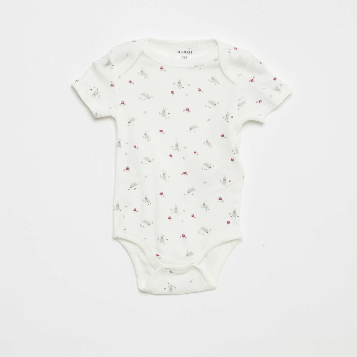 Printed Cotton Bodysuits - 3-Pack WHITE