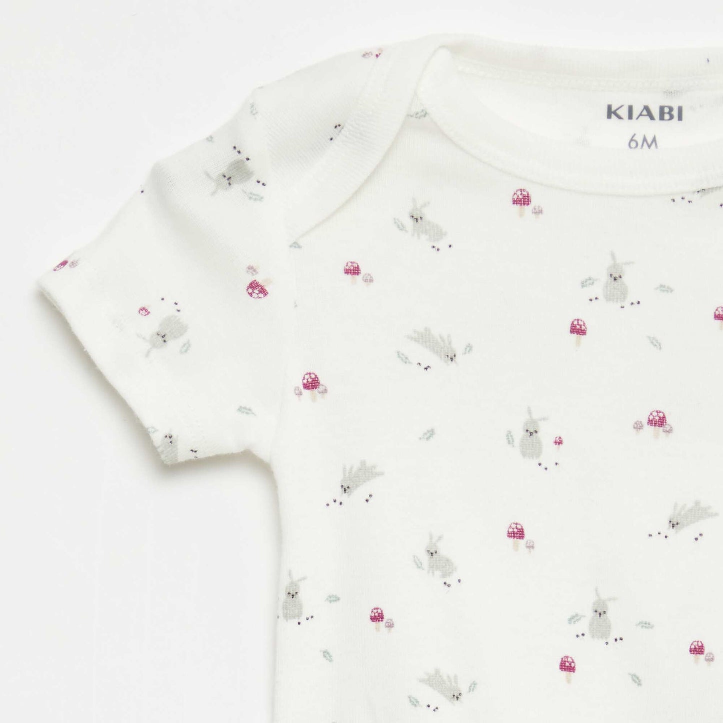 Printed Cotton Bodysuits - 3-Pack WHITE