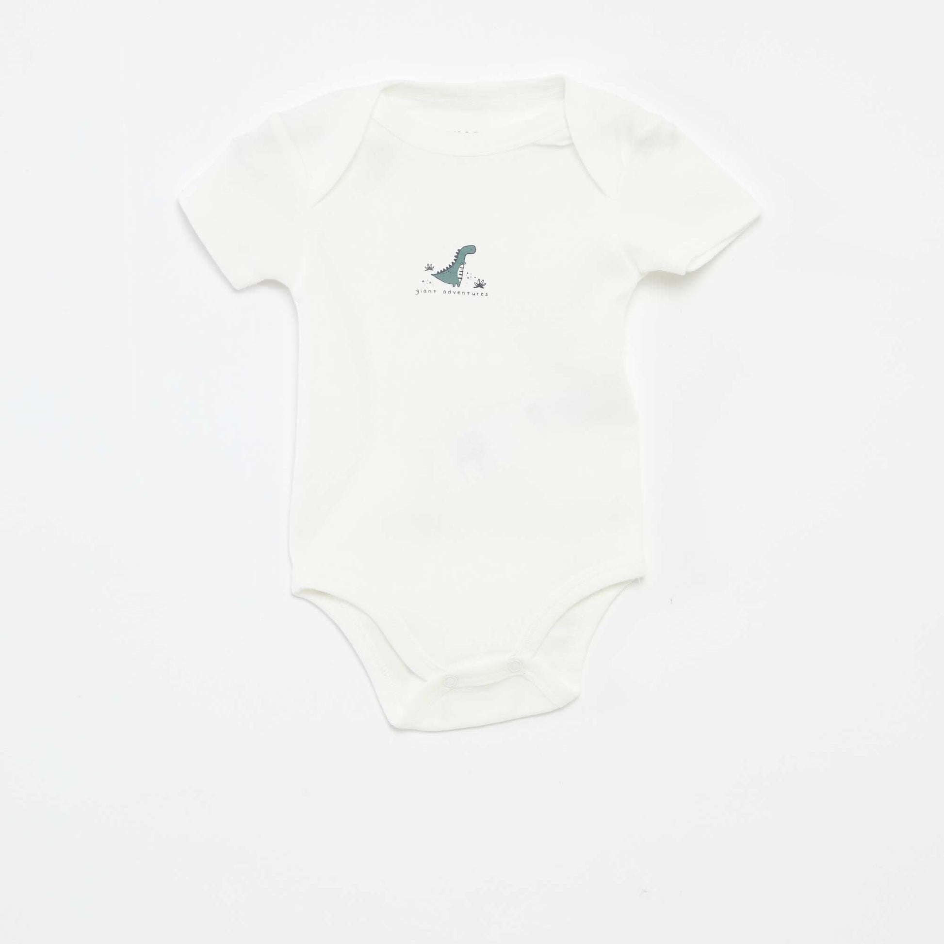 Printed Cotton Bodysuits - 3-Pack GREEN
