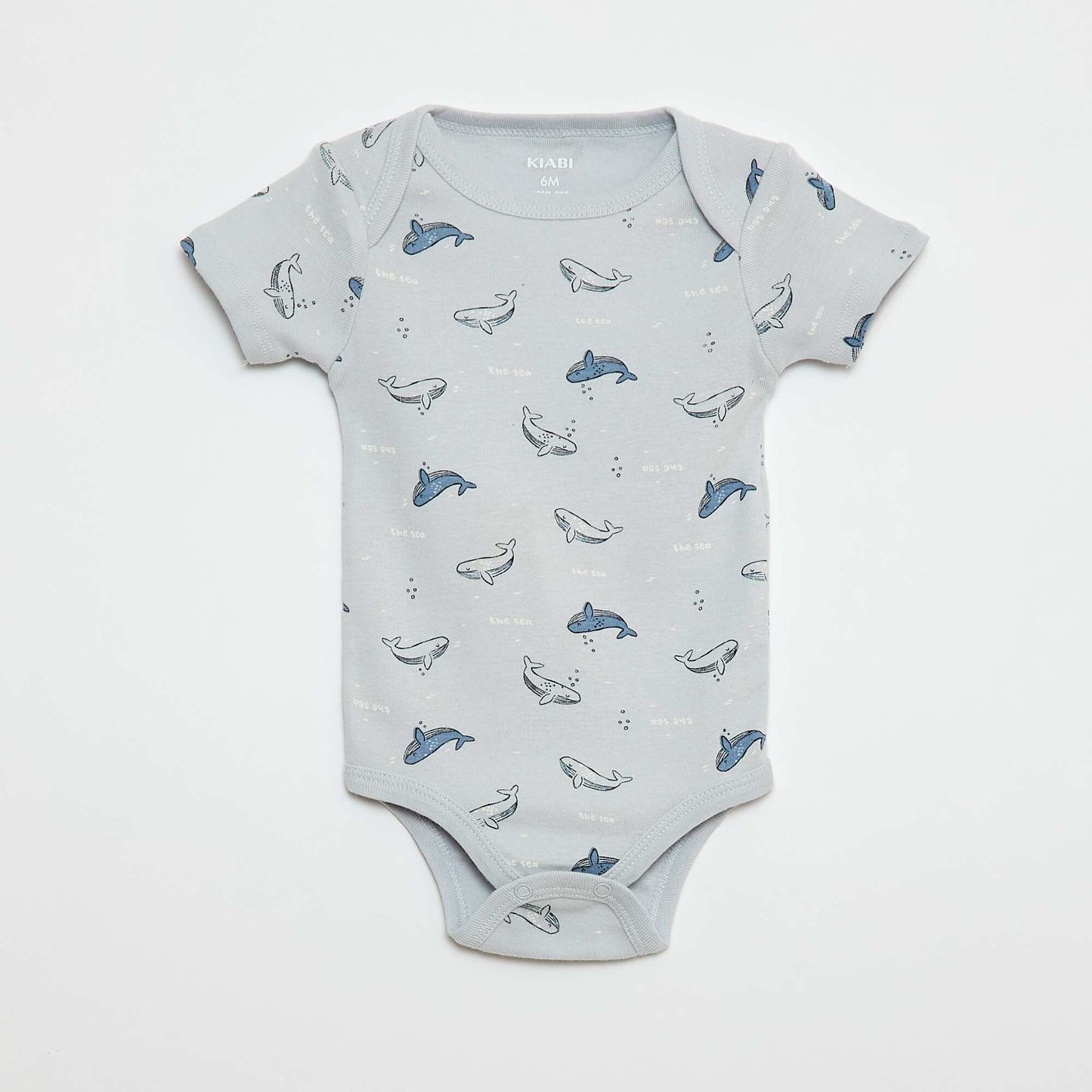Printed cotton bodysuits - Pack of 3 BLUE