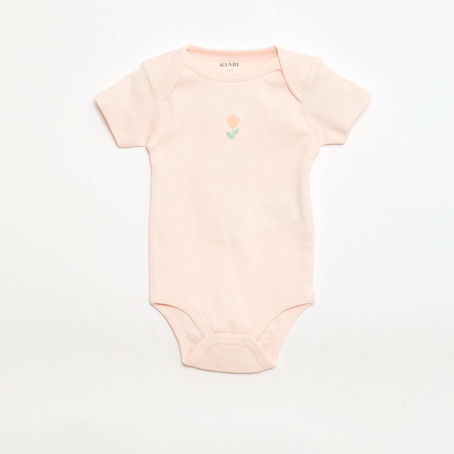 Printed cotton bodysuits - Pack of 3 ORANGE