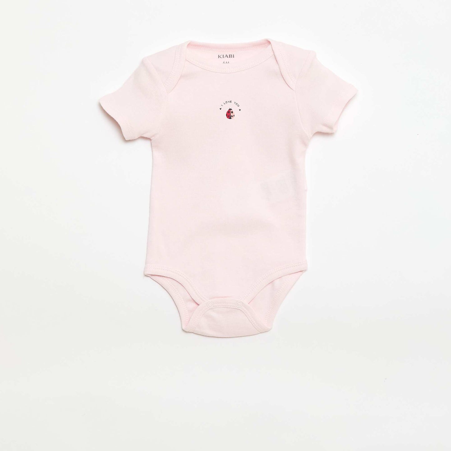 Printed cotton bodysuits - Pack of 3 PINK