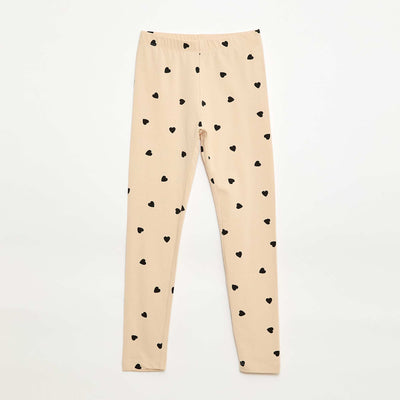 Long jersey leggings BEIGE