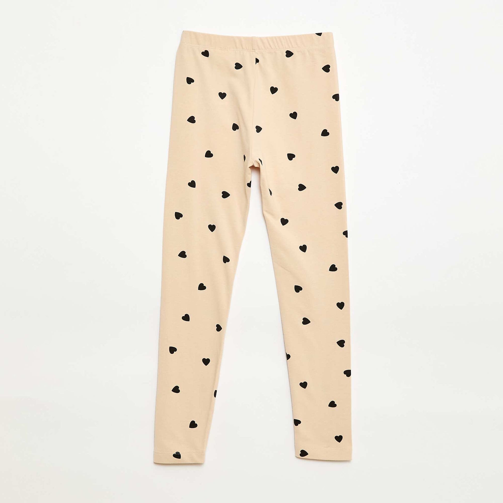 Long jersey leggings BEIGE