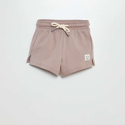 Plain French terry shorts GREY